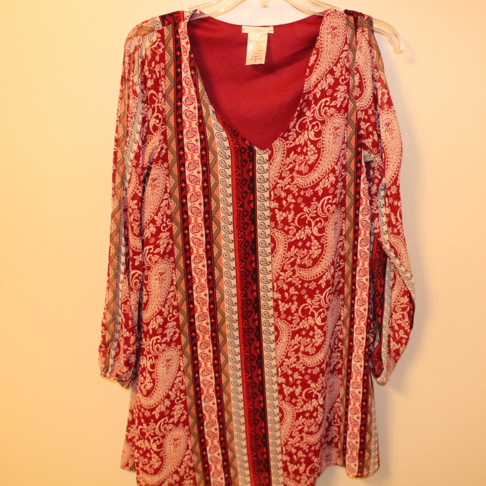Open-Arm Shift Dress